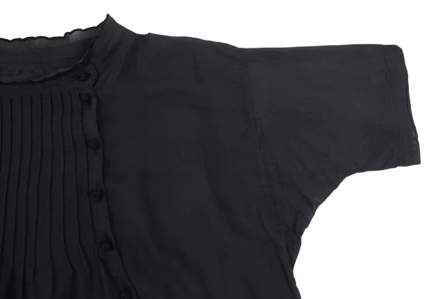 TSUMORI CHISATO Silk Cotton Pintuck Blouse K-176375_008