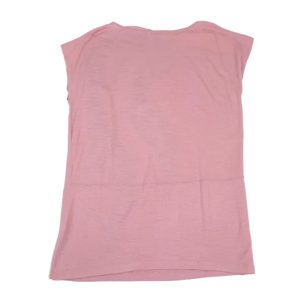 TSUMORI CHISATO Glittery Flocked Print Switching Sleeveless Tunic K-176377_012