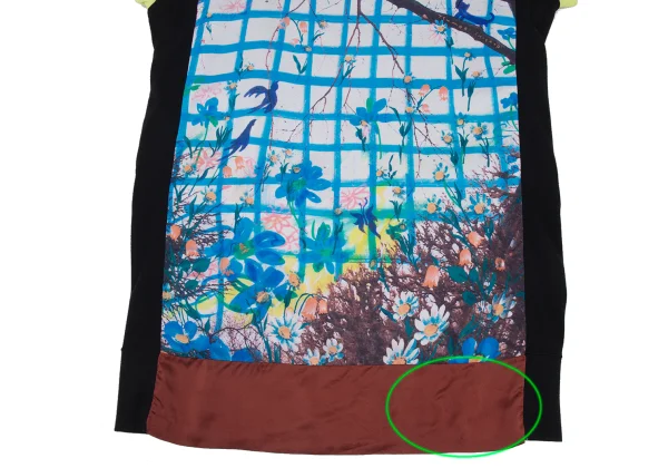 TSUMORI CHISATO Switching Floral Print Sleeveless Tunic K-176378_007
