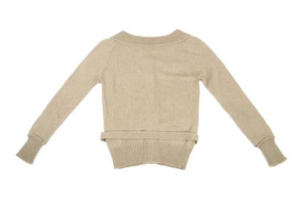 TSUMORI CHISATO Leather Switching Snap Knit Cardigan K-176380_013