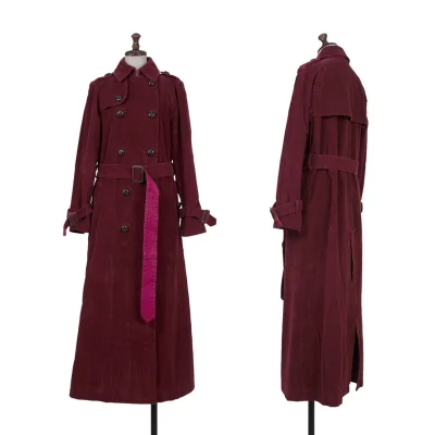 MARC JACOBS Corduroy Double Breasted Long Coat