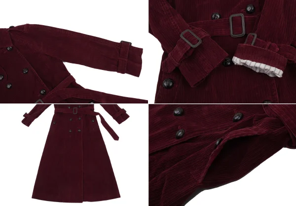 MARC JACOBS Corduroy Double Breasted Long Coat K-176383_010