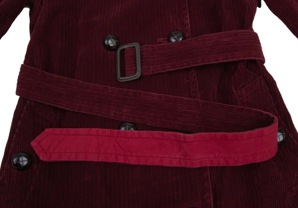 MARC JACOBS Corduroy Double Breasted Long Coat K-176383_011
