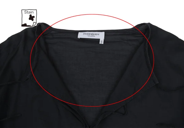 Yves Saint Laurent Cotton String Skipper Blouse K-176386_007
