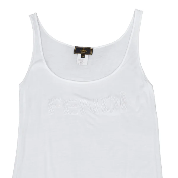 FENDI Logo Jacquard Rayon Tank Top K-176387_003