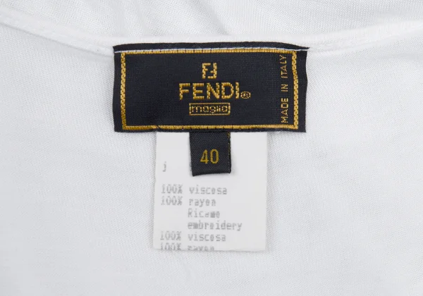 FENDI Logo Jacquard Rayon Tank Top K-176387_012