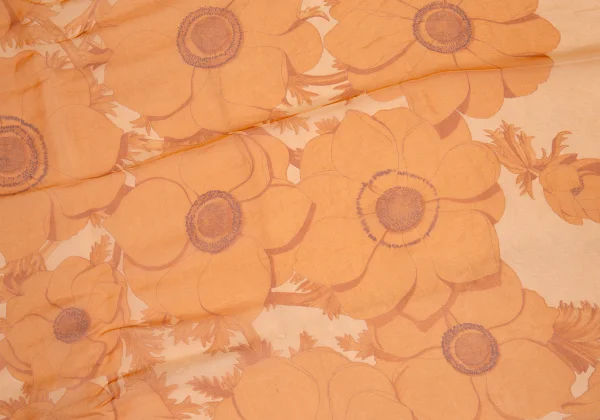 Salvatore Ferragamo Floral Printed Silk Scarf K-176390_004