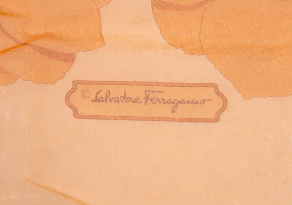 Salvatore Ferragamo Floral Printed Silk Scarf K-176390_005