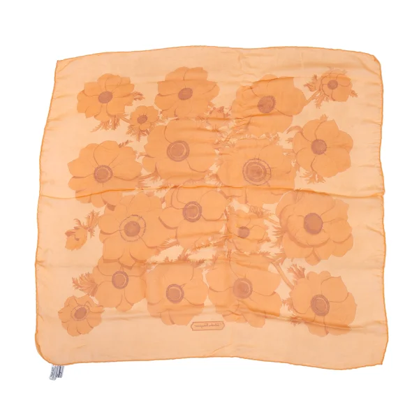Salvatore Ferragamo Floral Printed Silk Scarf K-176390_006