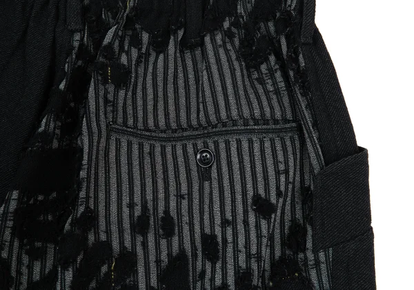 Yohji Yamamoto POUR HOMME Cutting Design Wool Stitch Pants K-176393_003