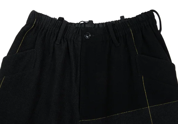 Yohji Yamamoto POUR HOMME Cutting Design Wool Stitch Pants K-176393_008
