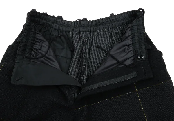 Yohji Yamamoto POUR HOMME Cutting Design Wool Stitch Pants K-176393_011