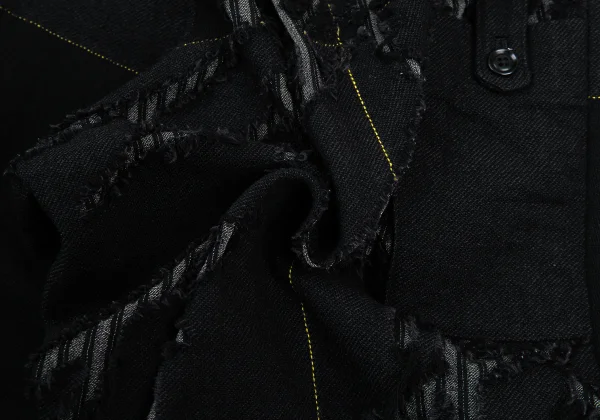 Yohji Yamamoto POUR HOMME Cutting Design Wool Stitch Pants K-176393_014