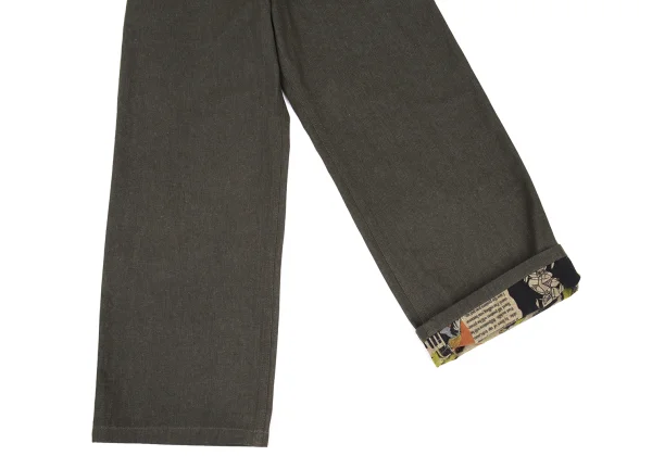 Y's Shotaro Ishinomori Comic Print Lining Wide Pants K-176423_006
