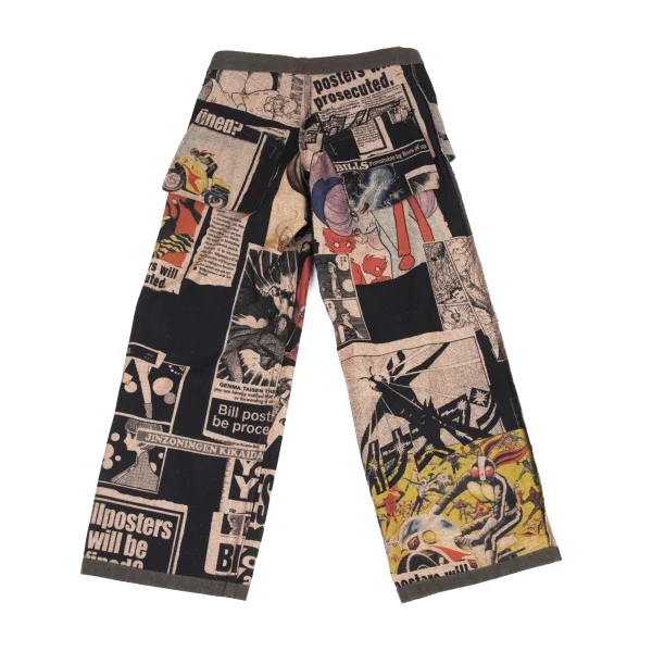 Y's Shotaro Ishinomori Comic Print Lining Wide Pants K-176423_011