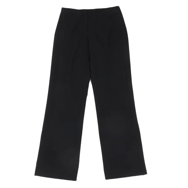 Y's Wool Gabardine Straight Pants Black 2 K-176424_001