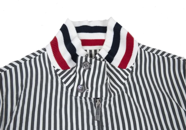 THOM BROWNE Rib Switching Stripe Zip Blouson K-176429_003