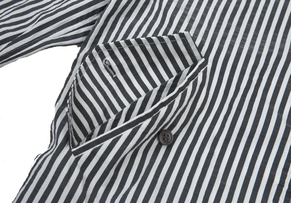 THOM BROWNE Rib Switching Stripe Zip Blouson K-176429_010