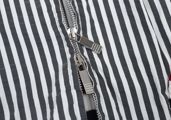 THOM BROWNE Rib Switching Stripe Zip Blouson K-176429_011