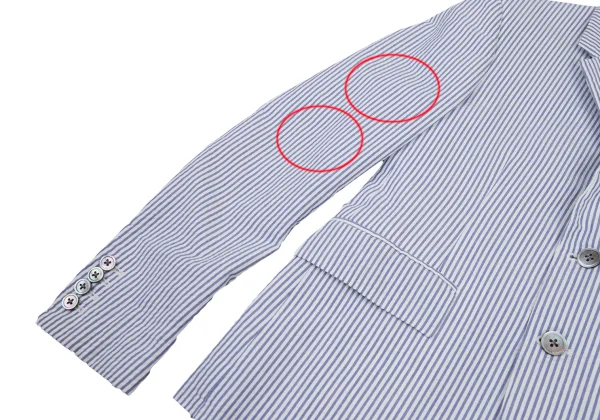 THOM BROWNE Cotton Stripe Seersucker Jacket K-176430_004
