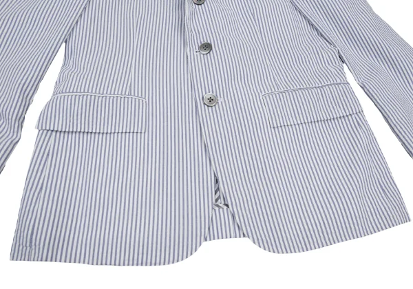 THOM BROWNE Cotton Stripe Seersucker Jacket K-176430_007