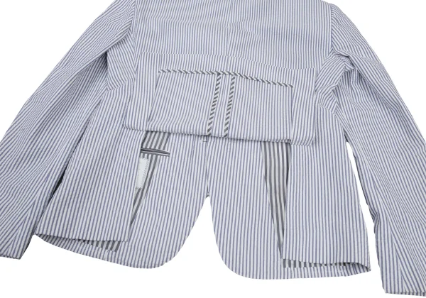 THOM BROWNE Cotton Stripe Seersucker Jacket K-176430_017