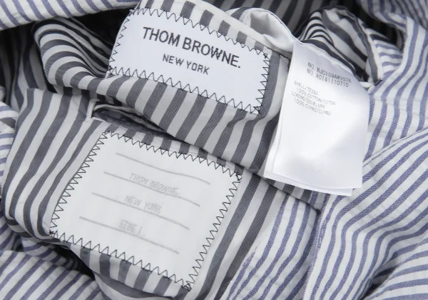 THOM BROWNE Cotton Stripe Seersucker Jacket K-176430_019