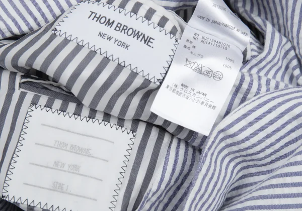 THOM BROWNE Cotton Stripe Seersucker Jacket K-176430_020