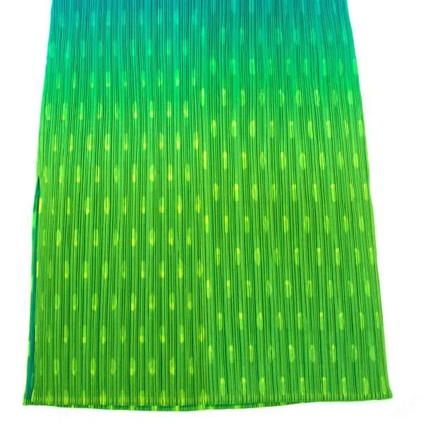PLEATS PLEASE polka dot print fluorescent skirt K-13477_005