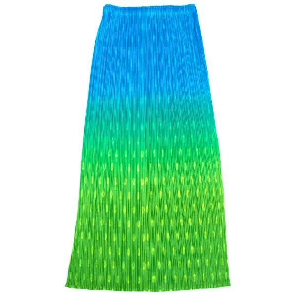 PLEATS PLEASE polka dot print fluorescent skirt K-13477_007