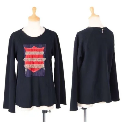 【SALE】トリコ コムデギャルソンtricot COMME des GARCONS製品染めエンブレムワッペンウールニット