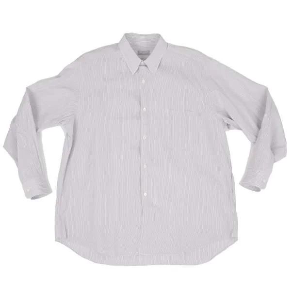 COMME des GARÇONS HOMME長袖シャツ グレー ストライプ コムデギャルソン オム COMME des GARCONS HOMME ストライプ長袖