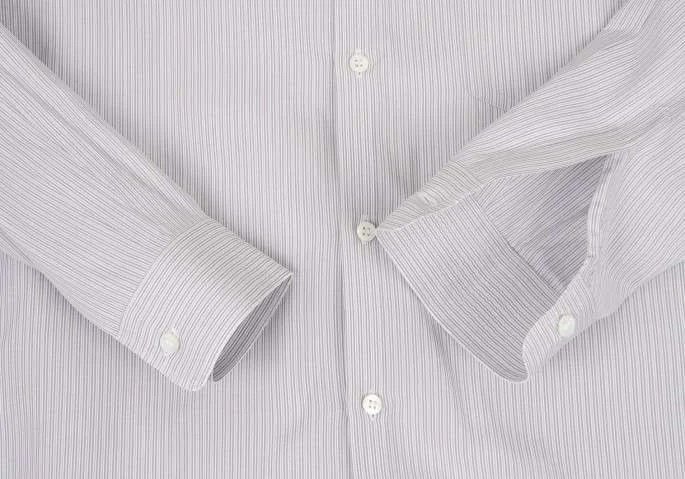 COMME des GARÇONS HOMME長袖シャツ グレー ストライプ コムデギャルソン オム COMME des GARCONS HOMME ストライプ長袖