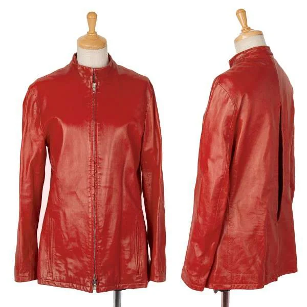 【SALE】ヨウジヤマモト ファムYohji Yamamoto FEMME バックカッティングレザーブルゾン