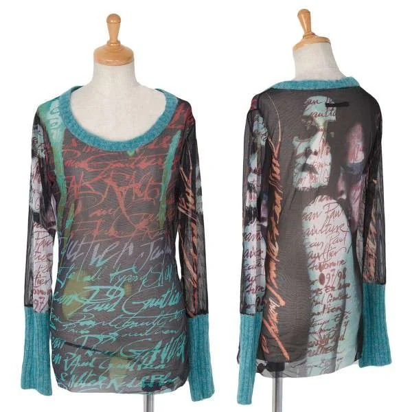 ジャンポールゴルチエ ファムJean Paul GAULTIER FEMME パワーネット切替ニットカットソー 黒40 【レディース】 楽天市場】【中古】 ジャンポールゴルチエ ファムJean Paul