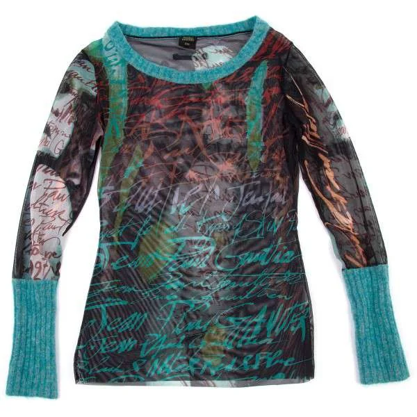 ジャンポールゴルチェJeanPaulGAULTIER　ゼブラ柄長袖カットソー ジャンポールゴルチェJeanPaulGAULTIER ゼブラ柄長袖カットソー