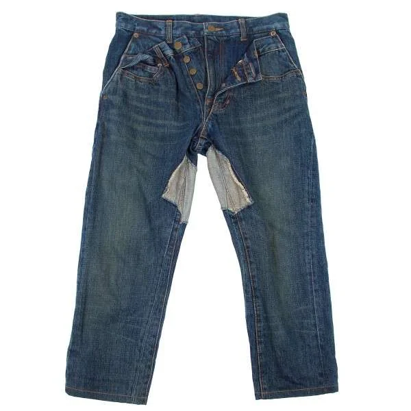 【SALE】ジャンポールゴルチエJean Paul GAULTIER PARIS ダブルウエストクロップドデニム