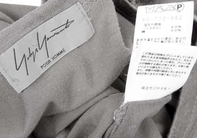 (SALE) Yohji Yamamoto POUR HOMME shoulder T-shirt K-14010_013