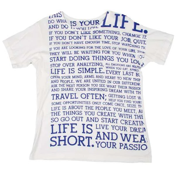 yohji yamamoto pour homme message logo T-shirt(K-14011) White 2(M) K-14011_001