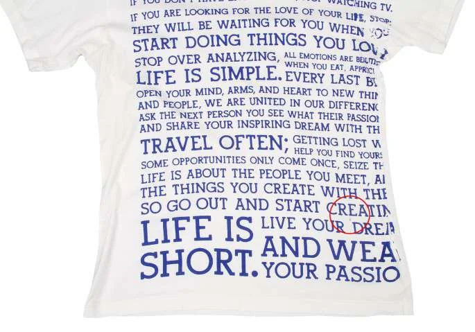 yohji yamamoto pour homme message logo T-shirt(K-14011) K-14011_004