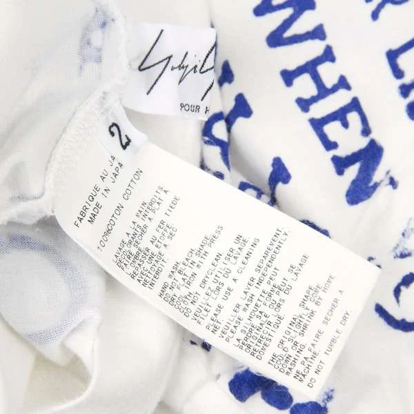 yohji yamamoto pour homme message logo T-shirt(K-14011) K-14011_009