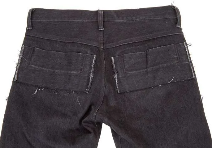 yohji yamamoto pour homme damage denim pants K-14017_013