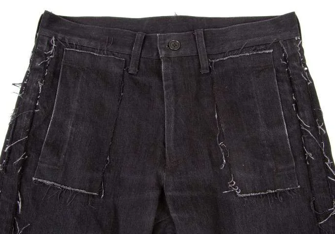 yohji yamamoto pour homme damage denim pants K-14017_002