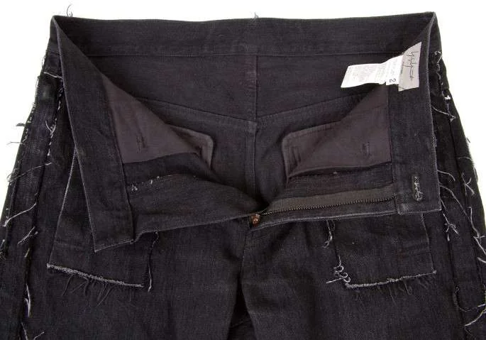 yohji yamamoto pour homme damage denim pants K-14017_003