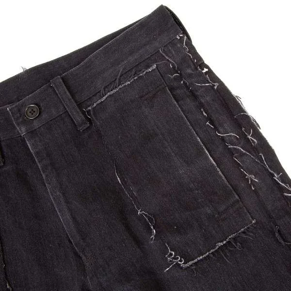 yohji yamamoto pour homme damage denim pants K-14017_005