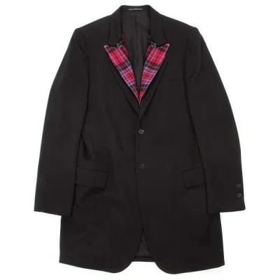 yohji yamamoto pour homme Plaid lapel jacket