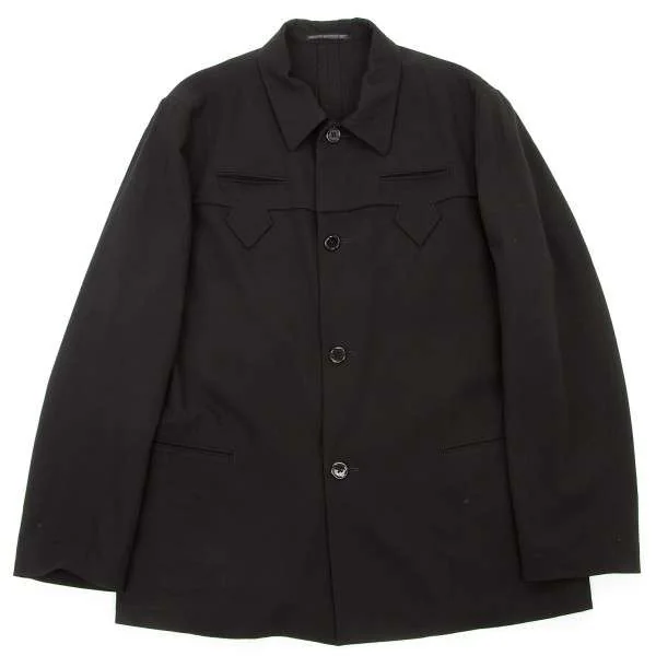 yohji yamamoto pour homme switching wool jacket Black M K-14076_001