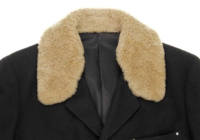 (SALE) Yohji Yamamoto POUR HOMME collar Studded Coat K-14448_002