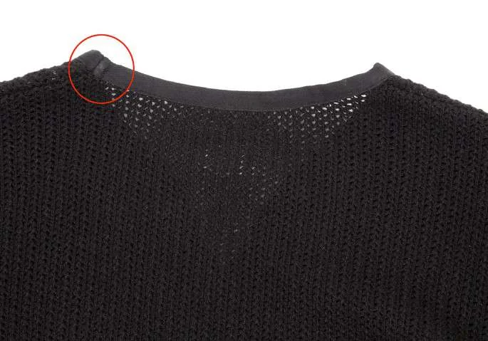 (SALE) Yohji Yamamoto POUR HOMME cashmere wool knit K-14462_011