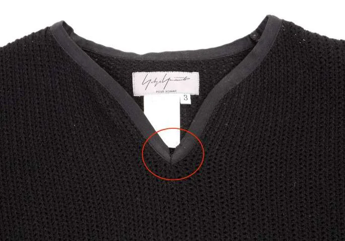 (SALE) Yohji Yamamoto POUR HOMME cashmere wool knit K-14462_002